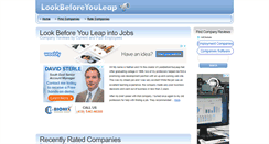 Desktop Screenshot of lookbeforeyouleap.net